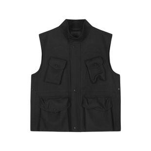 JNBY/江南布衣秋冬工装风毛呢马甲外套5O0810180