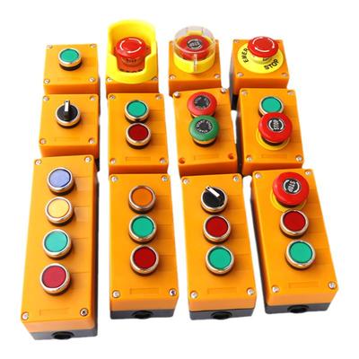 急停按钮控制盒 123孔开关指示灯防水电梯电源启动按钮开关控制盒