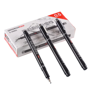 金万年双线笔针管笔0.1建筑师考试专用双头针管笔0.3mm绘图工具墙线笔0.5手绘制图一注二注作图设计专用针笔