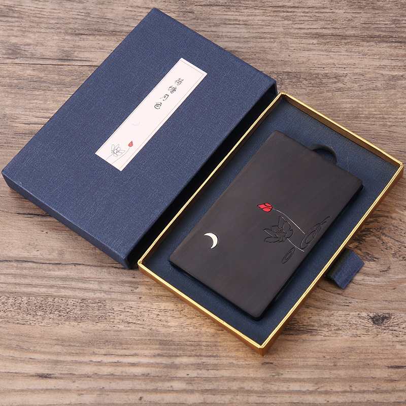 高级红木质便携名片盒中国夹便签手名片夹商务礼品礼伴风木质随身