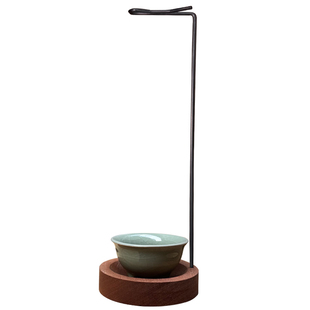 线香香插底座插汝窑杯不落灰檀香托倒挂香插香炉香座熏香炉沉香插