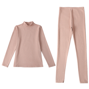 羊毛蚕丝中老年人保暖内衣男女士加厚加绒德套装秋衣秋裤爸爸妈妈