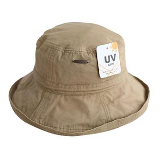日本UV渔夫帽防晒女夏防紫外线遮阳帽春秋休闲太阳帽2025新款帽子