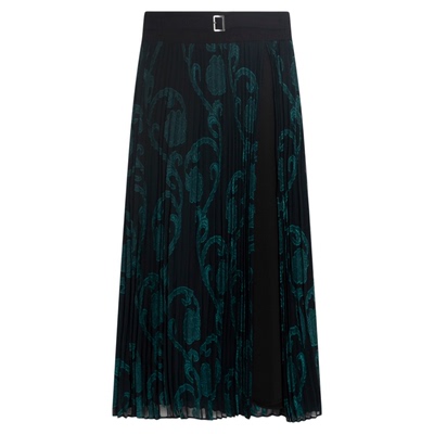 HARE半身裙女士2025夏季新款日系时尚宽松印花百褶半身裙326072