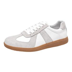 森马德训鞋女复古平底板鞋