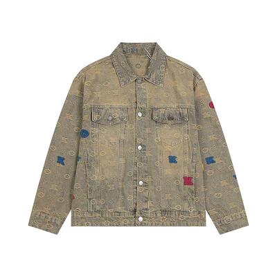 水洗做旧牛仔外套男女痞帅高级感