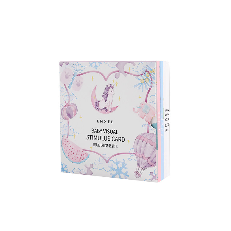 嫚熙婴儿早教卡启蒙教育0-3岁宝宝激发视觉卡玩具追视闪卡彩色