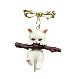 猫咪胸针男女可爱日系立体徽章胸章衣服别针配饰胸口防走光扣针