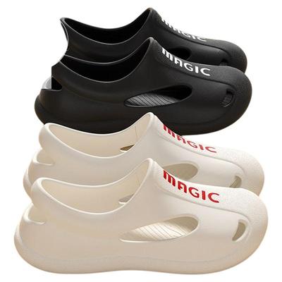 EVA踩屎感洞洞鞋外穿厚底防滑透气防臭沙滩鞋拖鞋男凉鞋