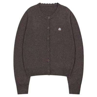 eihey诶嘿长袖圆领针织开衫女