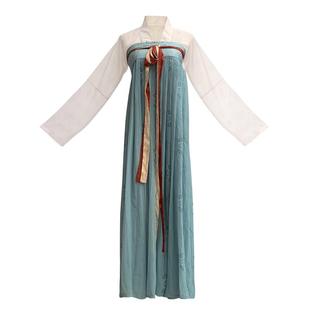 不夜长安原创唐风复原款齐胸一片式印花春夏日常款襦裙套装唐汉服