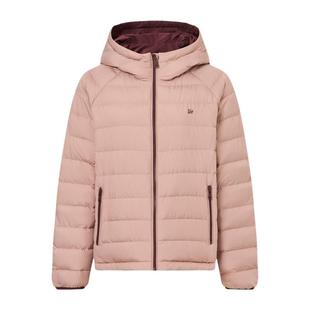 【90鸭绒】GOLDEN BEAR/金熊 冬季新款女士两面穿排骨连帽羽绒服