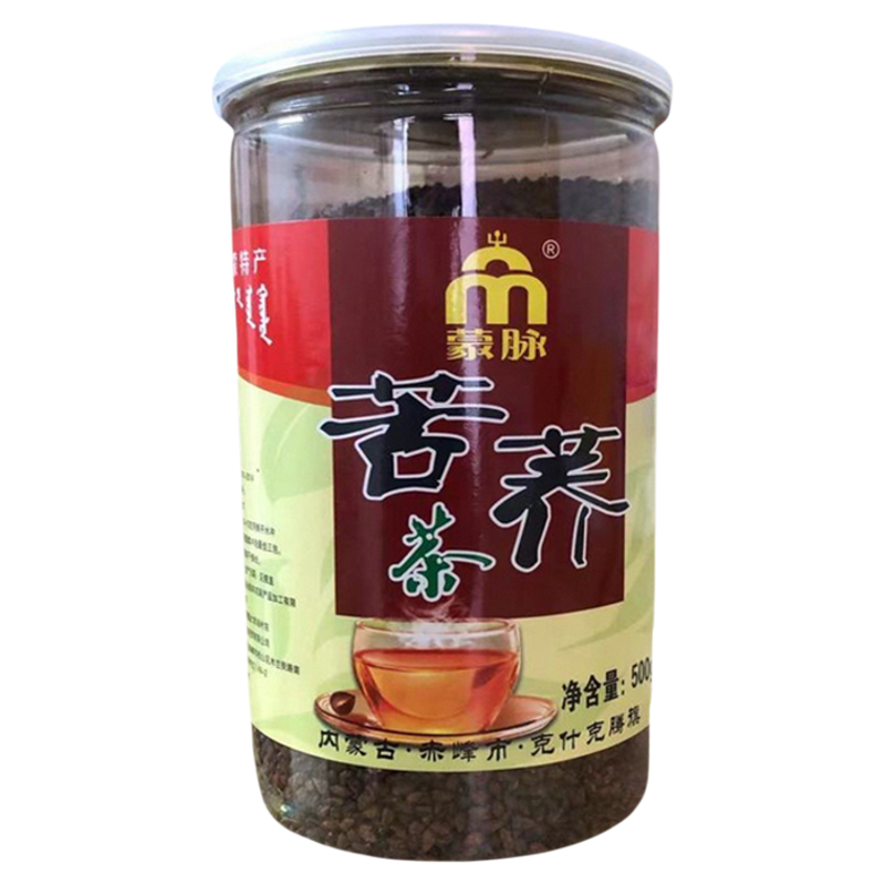 内蒙古苦荞茶熟荞麦茶罐装500克