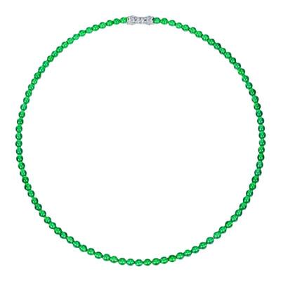 VISING珠宝马料绿玉髓珠串