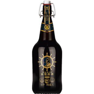 Blue Ribbon蓝带鲜啤酒15度领航者1L瓶装整箱高端精酿鲜啤 礼盒装