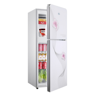 YZR小户型一级能耗家用小冰箱出租房上冷藏下冷冻两门3-4人宿舍用