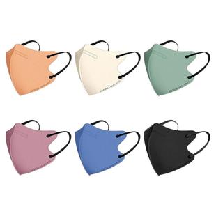 kn95儿童口罩夏季薄款莫兰迪色3d立体3到6岁小学生8到12男童女孩