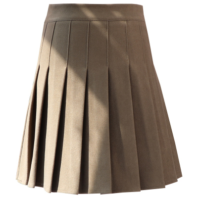 安露曼百褶裙短裙a字毛呢半身裙