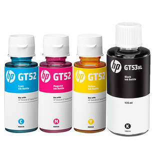 HP惠普原装GT51、GT52、GT53XL黑色GT52彩色墨水 tank 411 311 410 418 519 531 672 725 755 798连供打印机