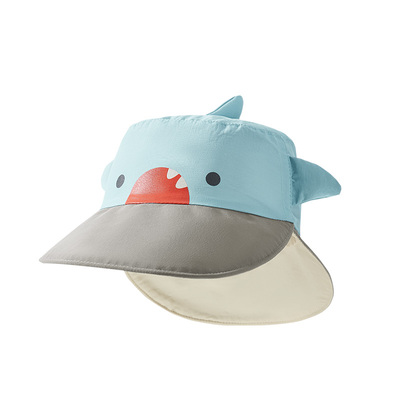 KK树宝宝帽子儿童防晒帽双面可戴女童男孩遮阳帽春秋季婴儿太阳帽