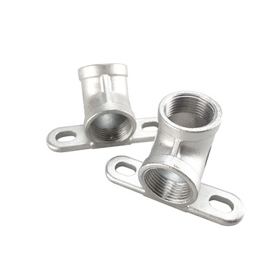 304不锈钢带座45°90°弯头