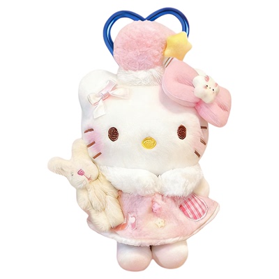 正版哈喽kt玩偶包包挂件挂饰可爱毛绒新年kt钥匙扣摆件送女生礼物