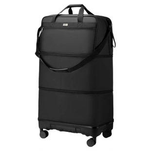 航空托运行李袋出国留学折叠旅行袋可拆卸万向轮防水大容量旅行包