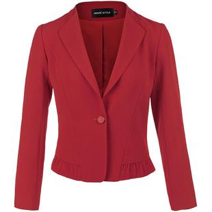 名师路西装外套女春季新款修身黑色外套女春秋小西装女休闲