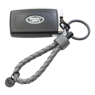 欧美手工编织钥匙扣女羊皮钥匙链汽车钥匙挂件锁匙扣皮绳刻字BV01