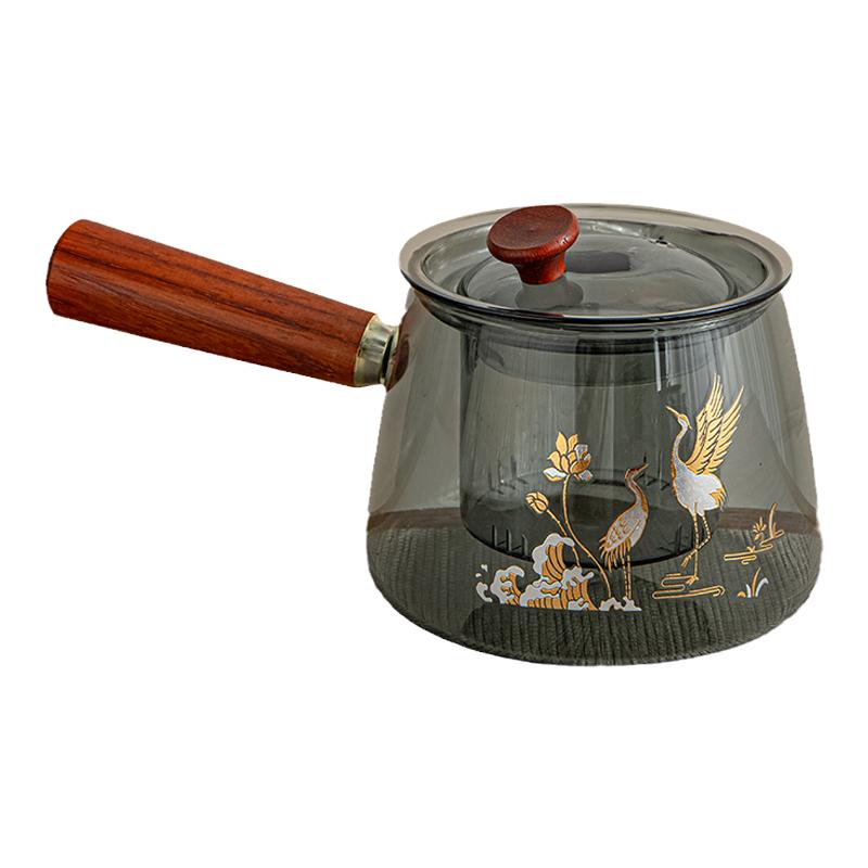 晨茗玻璃功夫茶具带茶盘中式高档