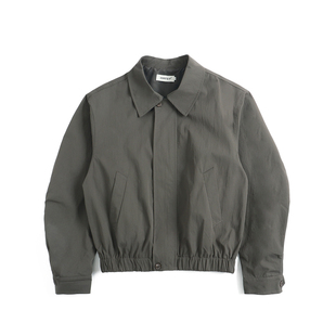 美式复古短款翻领夹克上衣男生春季新款宽松轻薄休闲长袖外套男款