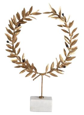 复古风金箔麦穗家居客厅大理石