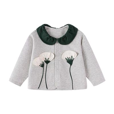 babylove春秋荷叶领外套