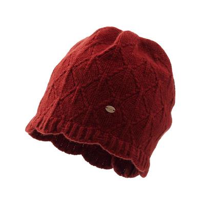 镂空包头手工钩花针织帽女秋冬季