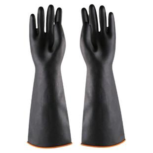 橡胶手套工业耐酸碱加大长袖乳胶耐磨加厚胶皮防水化工化学抗腐蚀