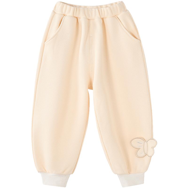 笛莎官方旗舰童装女童加绒灯笼裤冬季新款宝宝儿童时尚保暖休闲裤