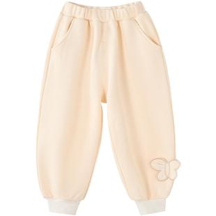 笛莎官方旗舰童装女童加绒灯笼裤冬季新款宝宝儿童时尚保暖休闲裤