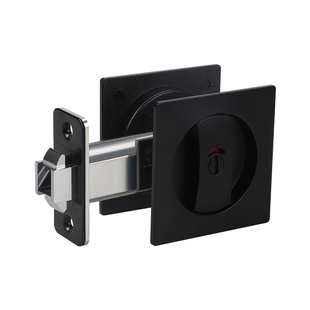 卧室卫生间移门锁圆形方形钩锁推拉门锁木门嵌入式平移滑门双钩锁