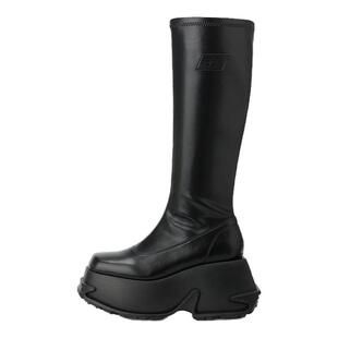 万妮达同款DAPHNELAB方糖厚底机能及膝靴26春增高长筒靴高筒靴女