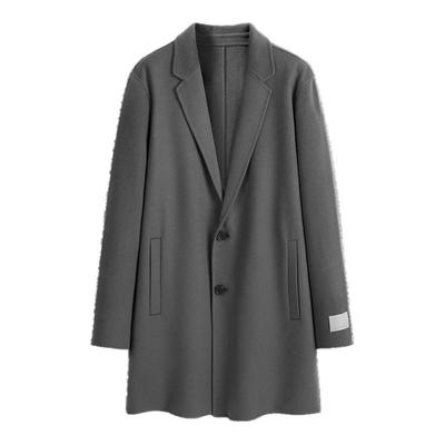 太平鸟男装 西装领毛呢大衣男冬季长款绵羊毛大衣潮冬季外套男