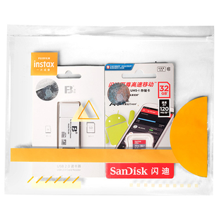 【官方正品】富士立拍立得mini liplay/evo/liplay+拍立得相机打印机专用内存卡存储套装pal相机可用