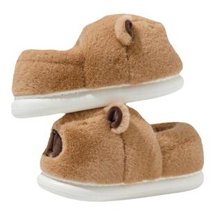 2025新款卡皮巴拉棉拖鞋女包跟毛绒情侣可爱秋冬季月子鞋男士棉鞋