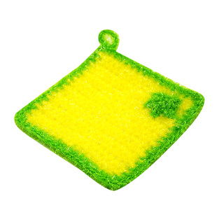 韩国亚克力洗碗巾不粘油钩花丝光草莓刷碗巾洗碗布新款抹布菜瓜布