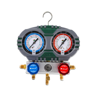 鸿森HS-S60-102家用空调R410A/R32双表组加氟加液表冷媒雪压力表