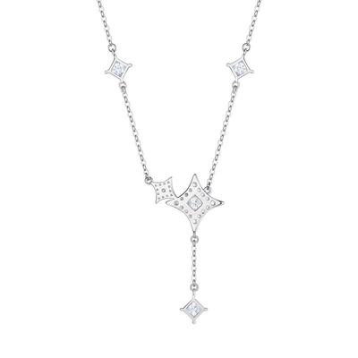周大生DC星芒项链纯银女配饰轻奢小众星星设计感锁骨链送生日礼物