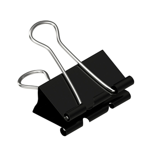 古德黑色长尾夹燕尾夹大号中号小号票据铁夹子文件试卷收纳纸张固定书本文具夹蝴蝶鱼尾凤尾办公强力夹彩色