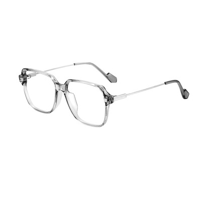 大脸显瘦透明超轻近视眼镜女