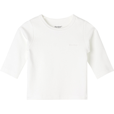 拍照巨出片白色A类纯棉长袖T恤