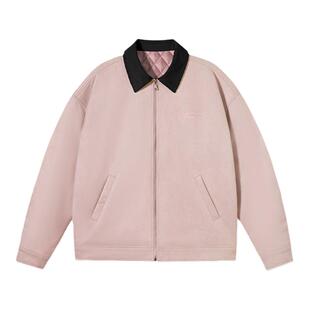 PSO Brand男装女装麂皮绒美式潮流宽松夹棉夹克外套厚棉服女款冬