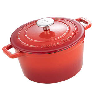 瑞士SwissDiamond珐琅锅铸铁炖锅婚嫁送礼家用多功能汤锅圣诞新年